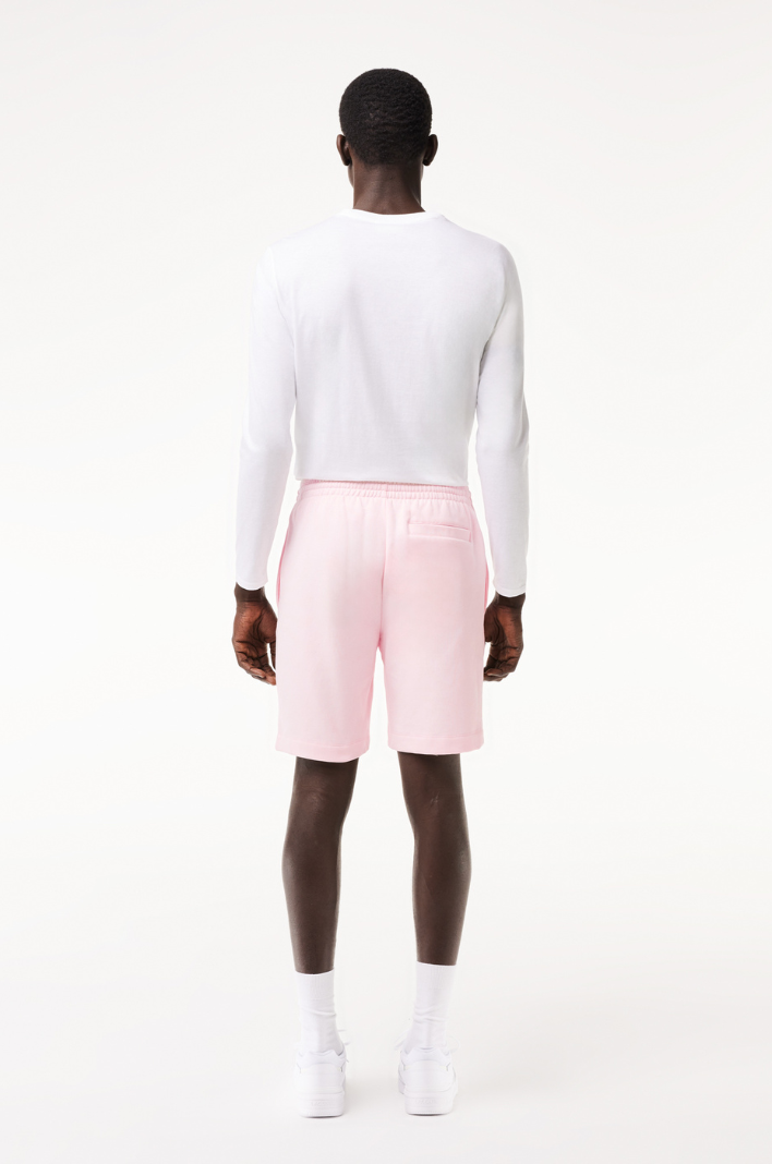 Short Lacoste rose clair coton bio